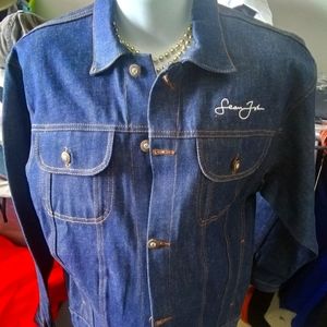 Sean John designer denim jacket Sz 16 $49+Free Sca